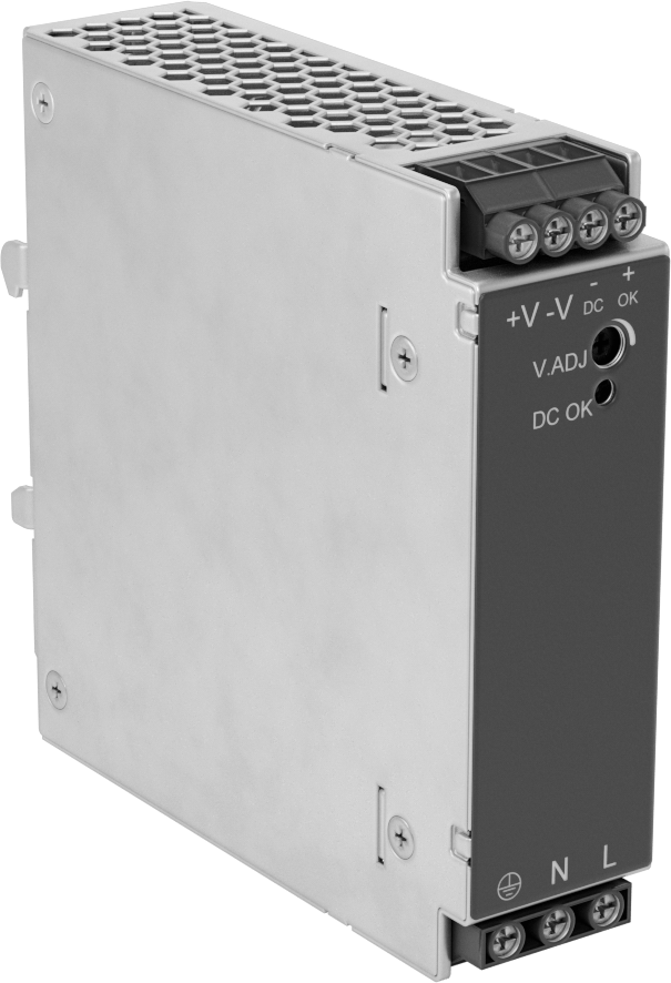 DIN Rayına Monte Güç Kaynağı, Tek Faz, 12V DC, 10A