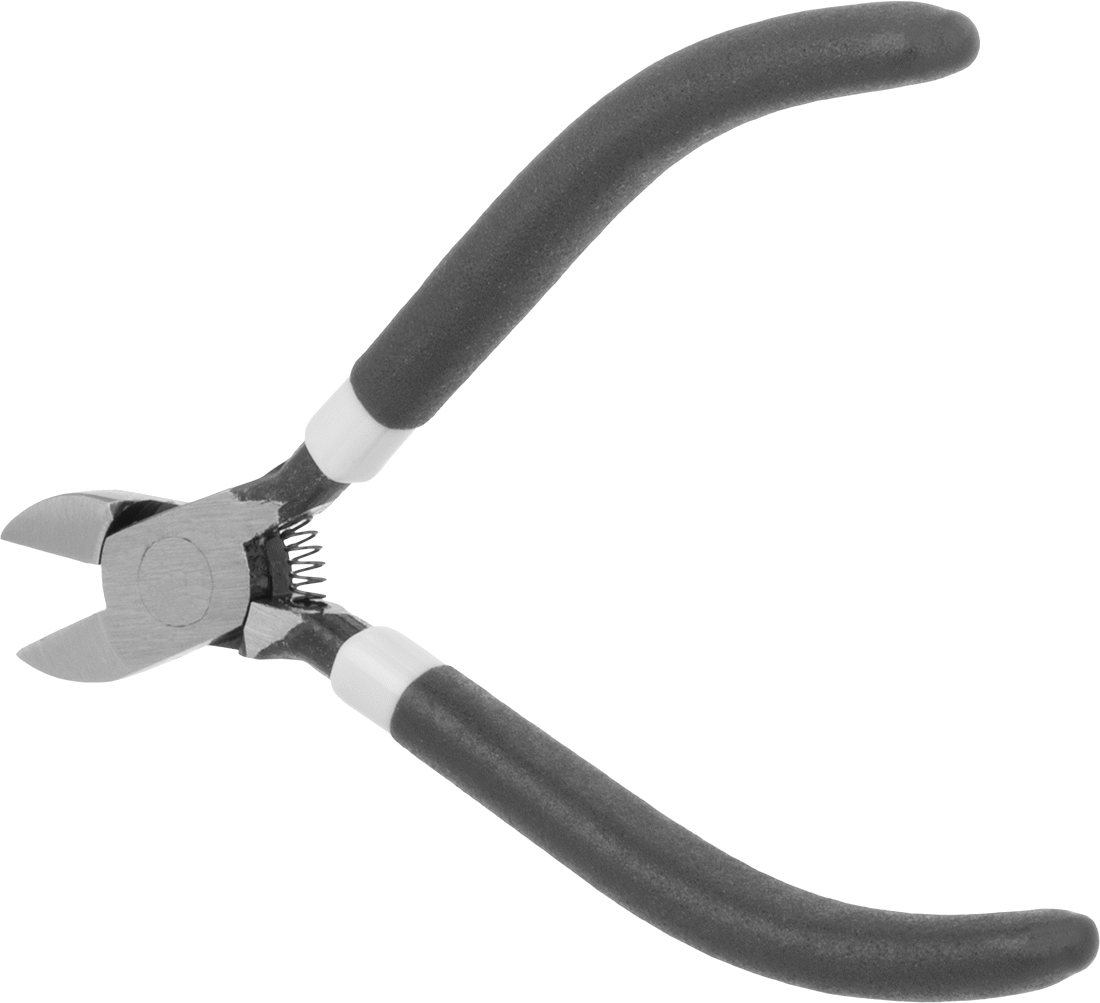 Tel Kesiciler, Oval Başlı ve Yastıklı Tutma Yeri ile, 4-1/4" Toplam Uzunluk