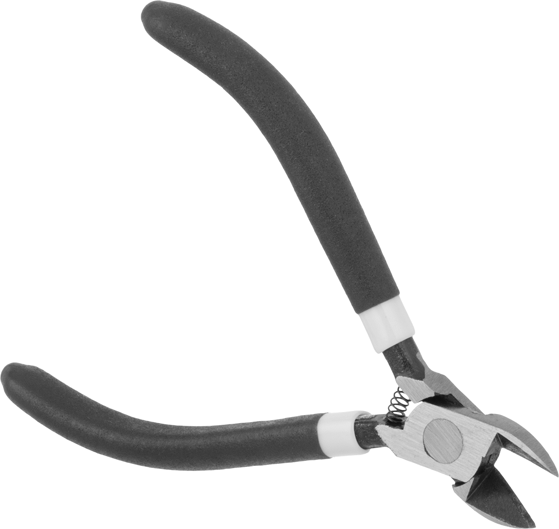 Tel Kesiciler, Oval Başlı ve Yastıklı Tutma Yeri ile, 4-1/4" Toplam Uzunluk