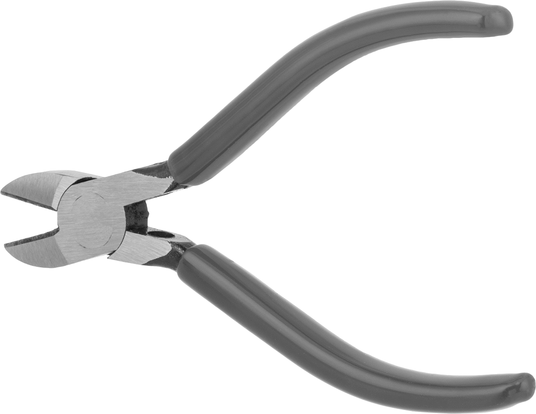 Tel Kesiciler, Oval Başlık ve Yastıklı Tutamak, Sivri Kesim, 4-1/2" Toplam Uzunluk