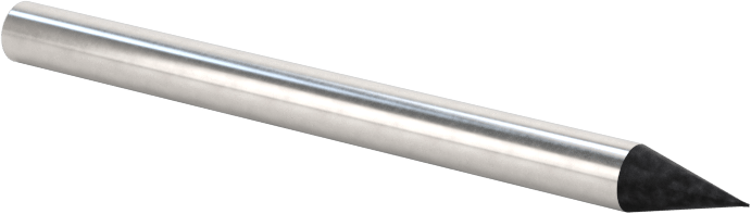 Elmas Kaplı Karbür Uçlu Freze, Kare Uç, 2 Yivli, 0,2 mm Freze Çapı, 40 mm Toplam Uzunluk