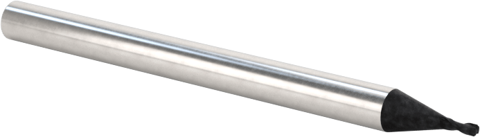 Elmas Kaplı Karbür Uçlu Freze, Kare Uç, 2 Yivli, 0,8 mm Freze Çapı, 40 mm Toplam Uzunluk