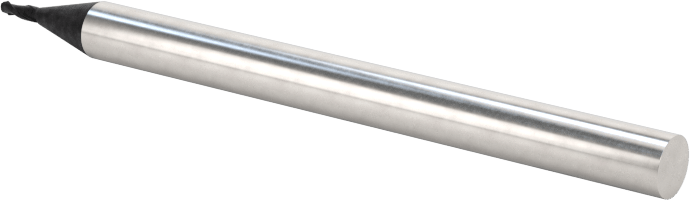 Elmas Kaplı Karbür Uçlu Freze, Kare Uç, 2 Yivli, 0,8 mm Freze Çapı, 40 mm Toplam Uzunluk