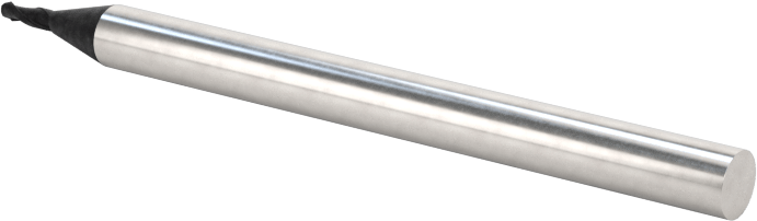 Elmas Kaplı Karbür Uçlu Freze, Kare Uç, 2 Yivli, 1 mm Freze Çapı, 40 mm Toplam Uzunluk