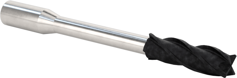 Elmas Kaplı Karbür Uçlu Freze, Kare Uç, 4 Yiv, 6 mm Freze Çapı, 60 mm Toplam Uzunluk