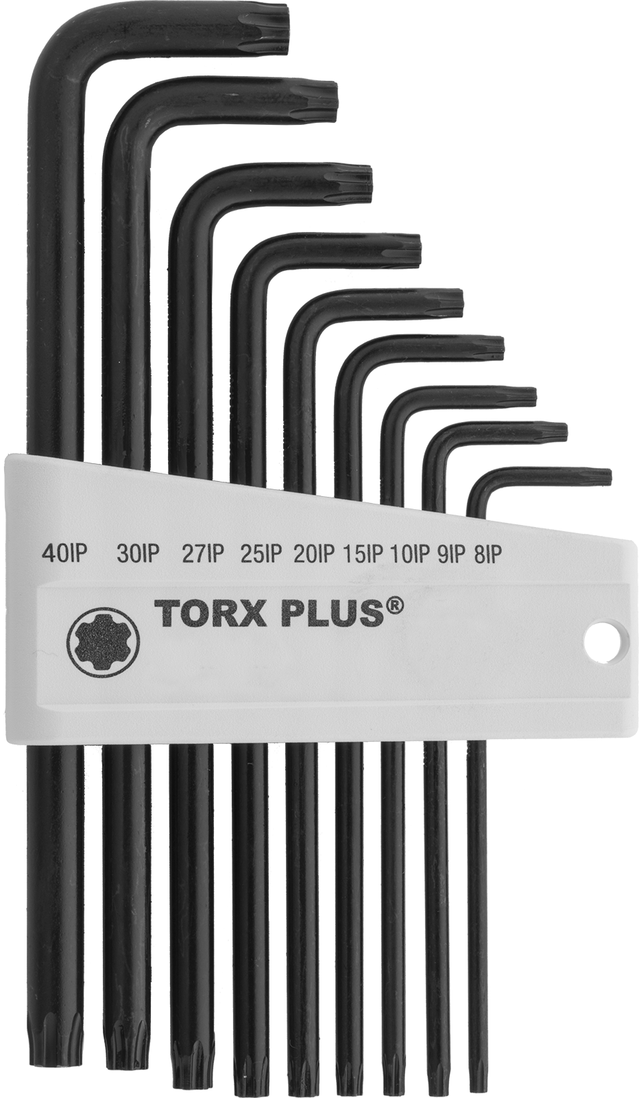 Siyah Oksit Alaşımlı Çelik Torx Plus L Anahtarı, 9 Parça Set, 3-1/16“ ila 5-3/16” Toplam Uzunluk
