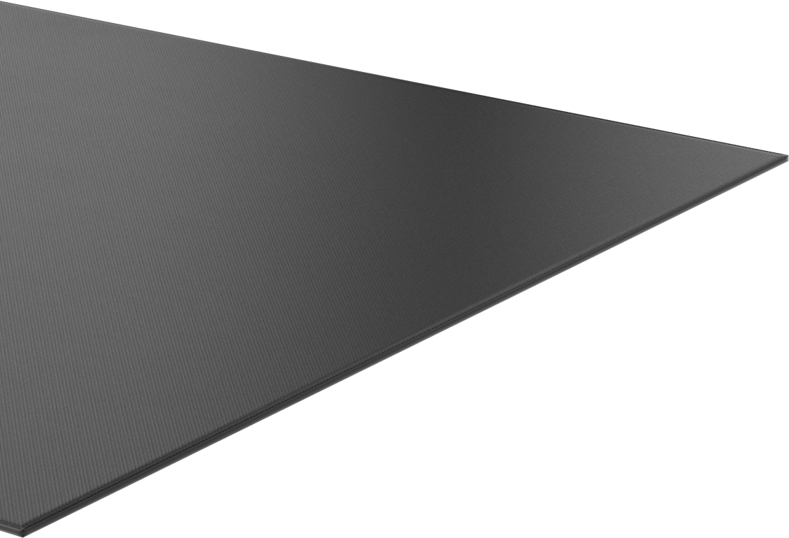 Yüksek Mukavemetli Hava Koşullarına Dayanıklı EPDM Kauçuk Levha, Çapraz Dokulu, 12" x 12", 1/16" Kalınlık