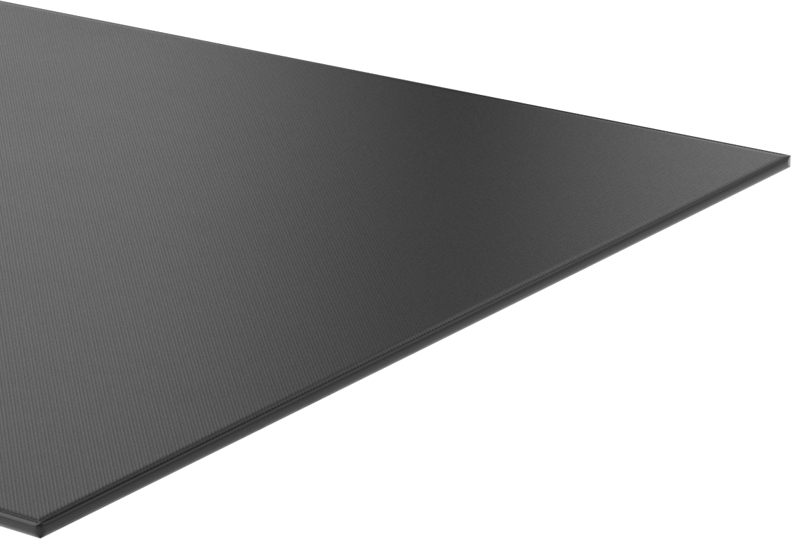Yüksek Mukavemetli Hava Koşullarına Dayanıklı EPDM Kauçuk Levha, Çapraz Dokulu, 12" x 12", 1/8" Kalınlık