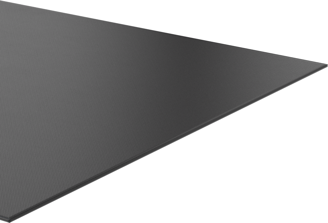Yüksek Mukavemetli Hava Koşullarına Dayanıklı EPDM Kauçuk Levha, Arka Yüzü Yapışkanlı, Çapraz Bağlantı, 12" x 12" x 1/16"