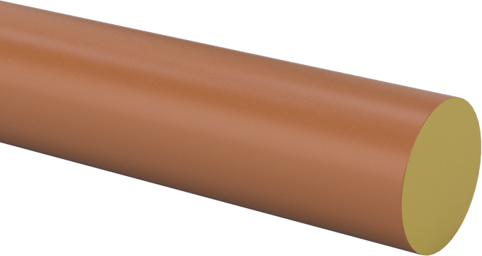 Elektrik Yalıtımlı Torlon Pai Çubuk, Yüksek Mukavemetli, Aşınmaya Dayanıklı, 1/4" Çap