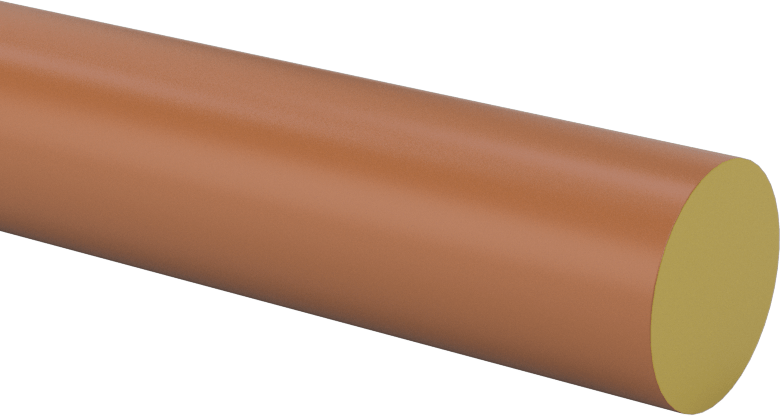 Elektrik Yalıtımlı Torlon Pai Çubuk, Yüksek Mukavemetli, Aşınmaya Dayanıklı, 5/8" Çap