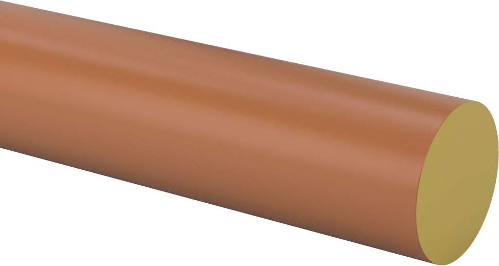 Elektrik Yalıtımlı Torlon Pai Çubuk, Yüksek Mukavemetli, Aşınmaya Dayanıklı, 1-1/2" Çap