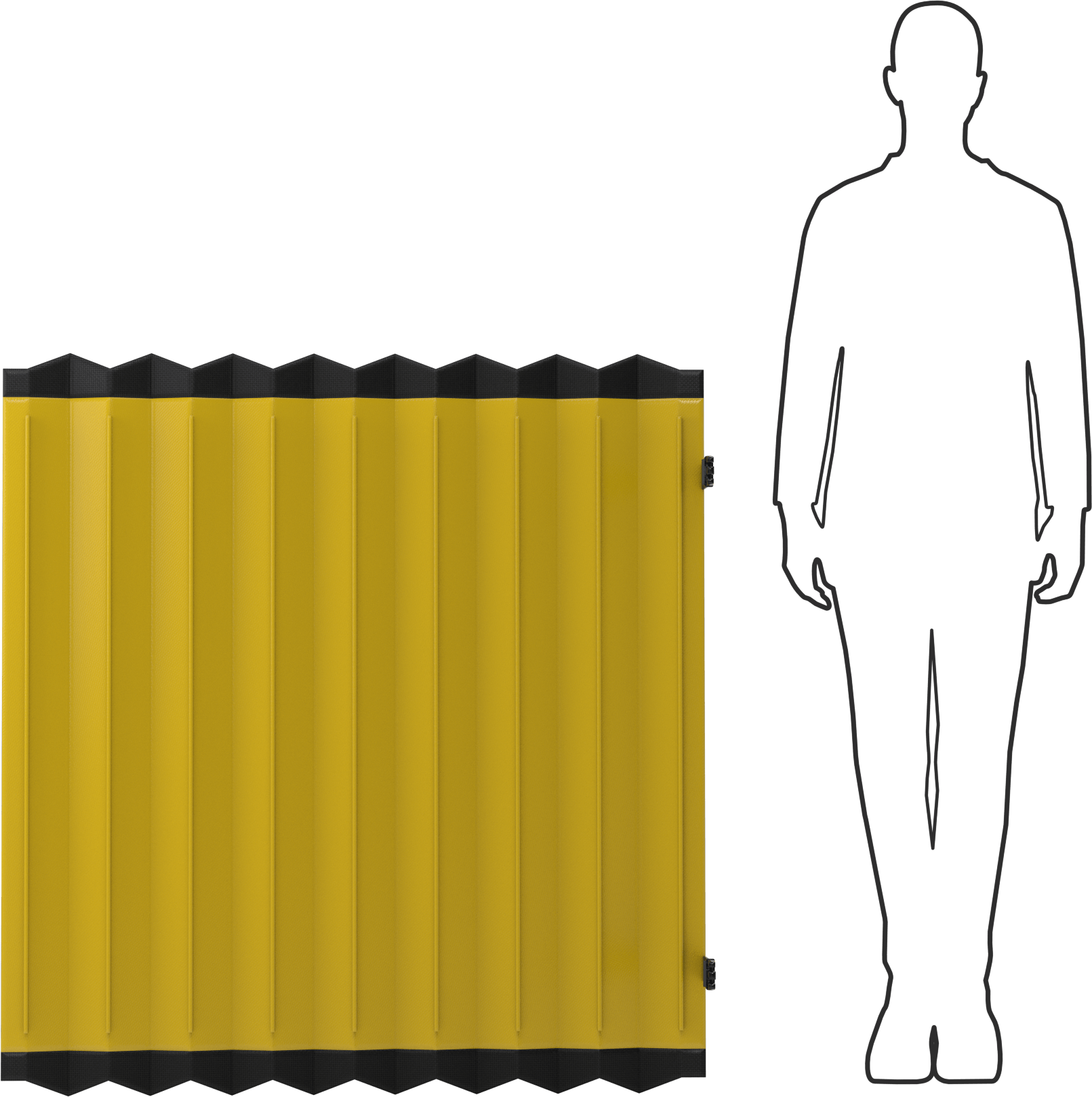 Kaldırma Masası Körüğü, 42“ Uzunluk x 18” Genişlik x 5“ ila 42” Yükseklik
