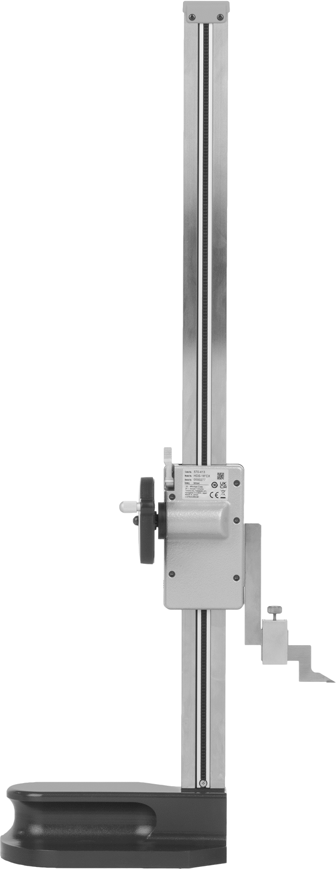 Mitutoyo Elektronik Yükseklik Ölçer, Model 570-413, 0 ila 18 inç Ölçüm Aralığı