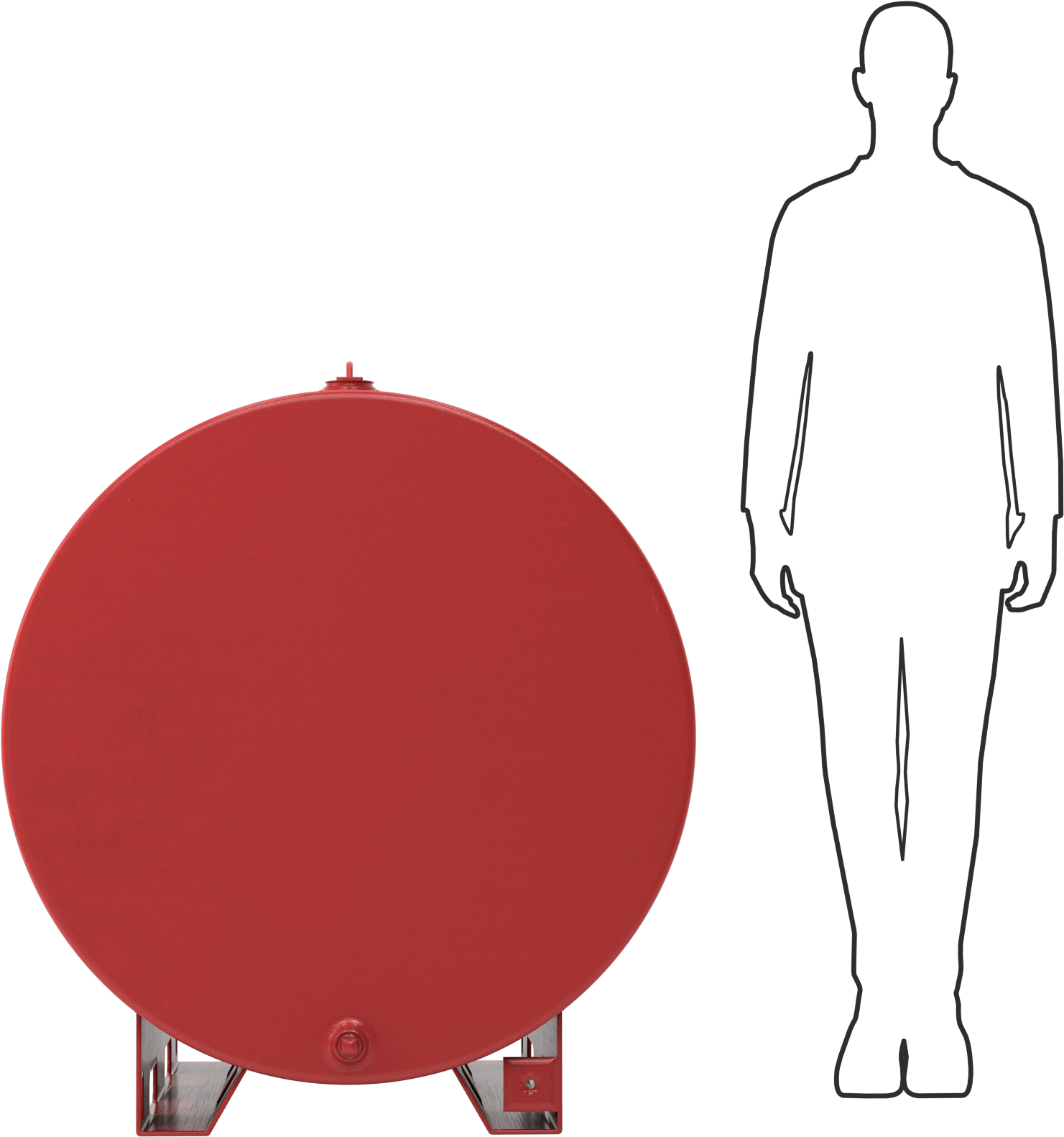 Yükseltilmiş Çelik Tank, 300 Galon Kapasite