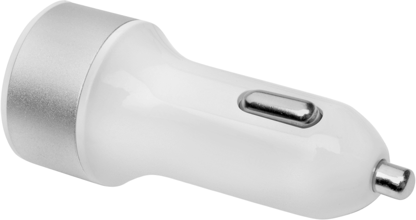 USB Şarj Cihazı, Araç Fişi ile, 1 USB-A, 1 USB-C, Beyaz