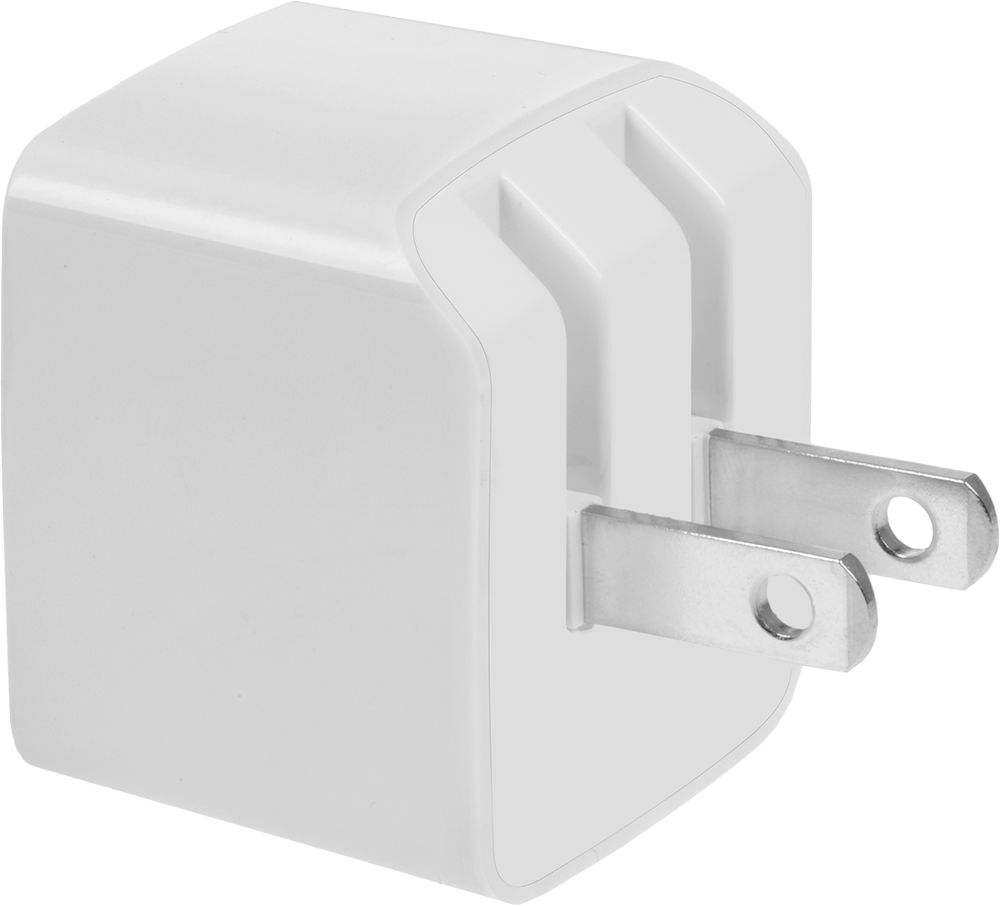 USB Şarj Cihazı, Düz Bıçaklı Fişli, 2 USB-A