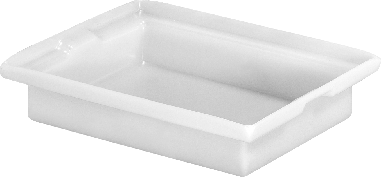 Polietilen Tava, 18-3/4" Uzunluk, 14-7/8" Genişlik, 4-1/4" Yükseklik