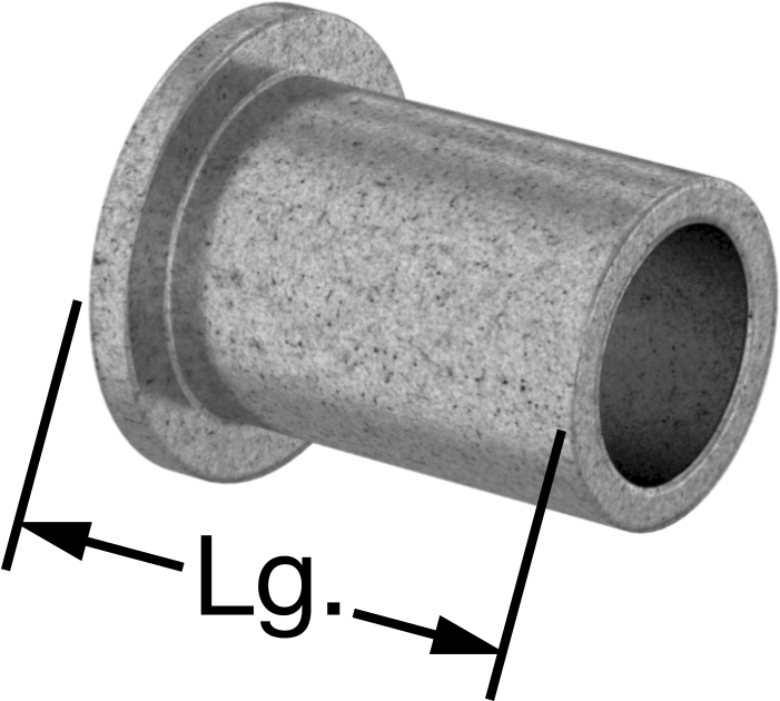 Yağ Dolgulu 841 Bronz Flanşlı Kovanlı Rulman, Yiyecek ve İçecek için, 3/8" Mil Çapı, 3/4" Uzunluk