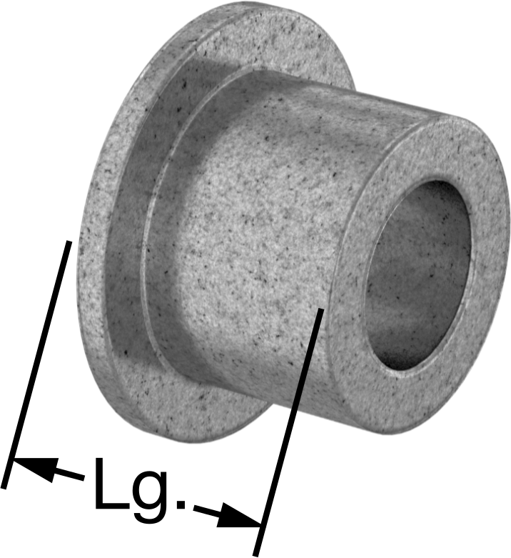 Yağ Dolgulu 841 Bronz Flanşlı Kovanlı Rulman, Yiyecek ve İçecek için, 3/8" Mil Çapı, 1/2" Uzunluk