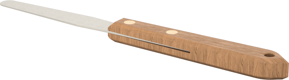 Konik Bıçaklı Paslanmaz Çelik Spatula, 7" Uzunluk
