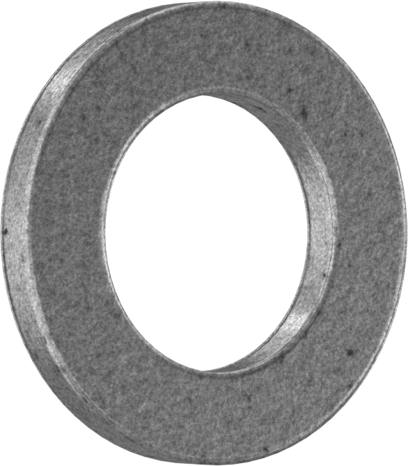 Aşırı Yük Yağlı Baskı Yatağı, 3/4" Mil için, 1-1/4" OD, 1/8" Kalınlık, Demir Bakır