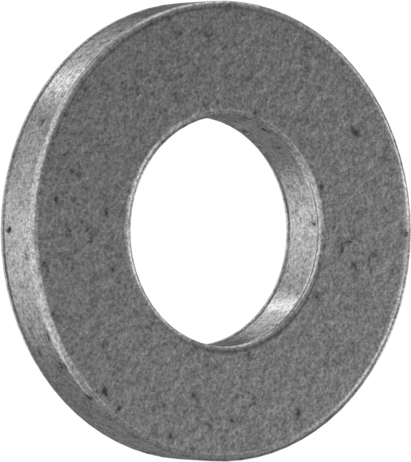 Aşırı Yük Yağlı Baskı Yatağı, 1/2" Mil, 1" OD, 1/8" Kalınlık, Demir Bakır