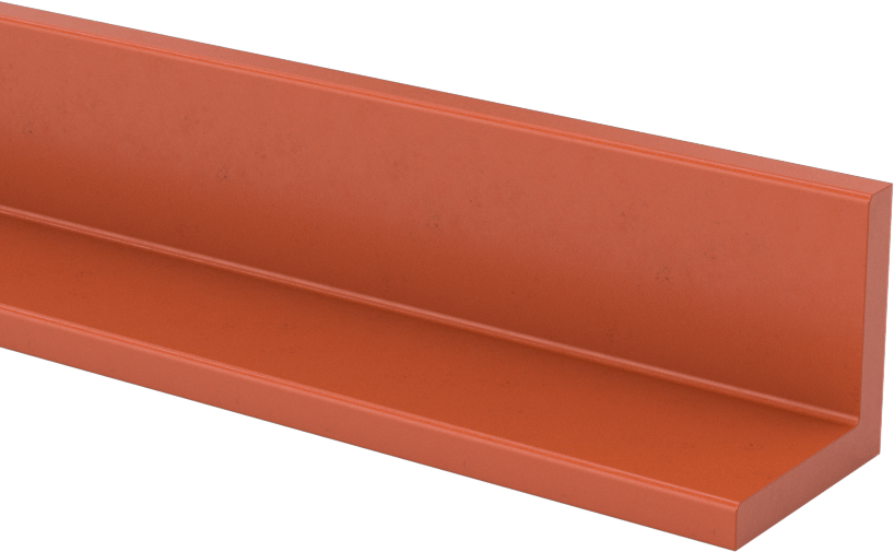 Yüksek Sıcaklık Silikon Kauçuk 90 Derece Açı, Yüksek Mukavemetli, 3/4“ x 3/4” Dış Boyut, 6 Fit Uzunluk
