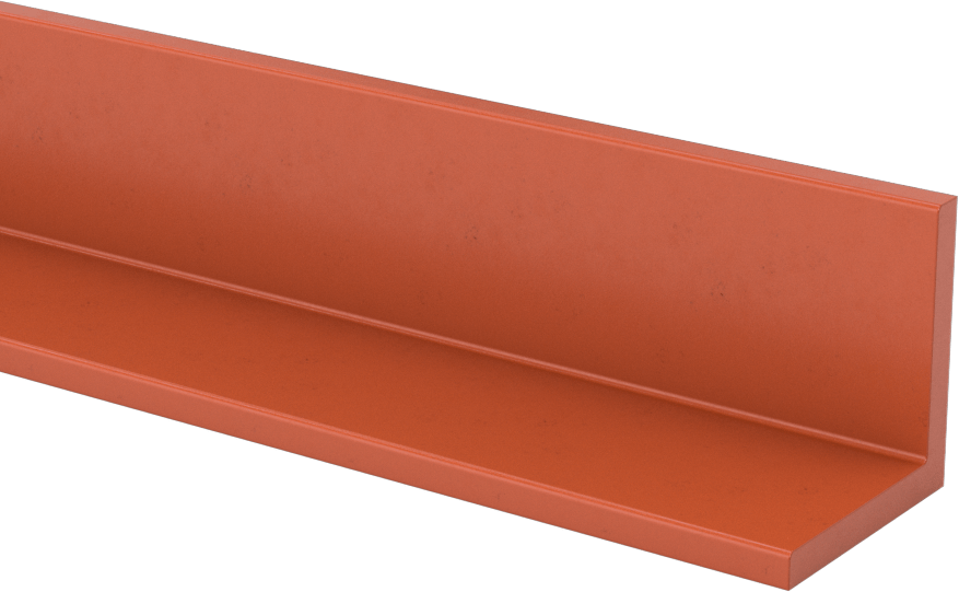 Yüksek Sıcaklık Silikon Kauçuk 90 Derece Açı, Yüksek Mukavemetli, 1“ x 1” Dış Boyut, 3 Fit Uzunluk