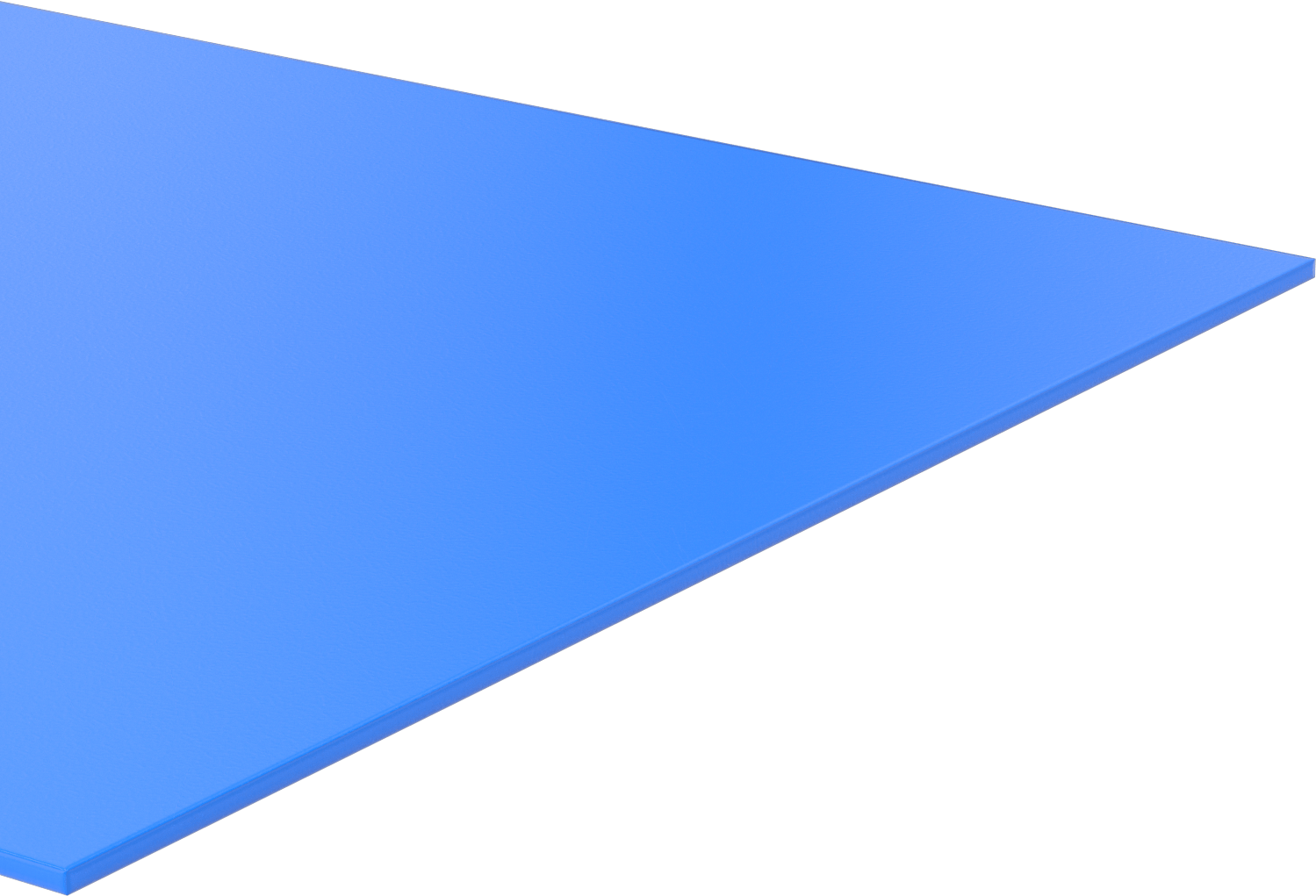 Yüksek Mukavemetli Kaygan UHMW Polietilen, Levha, 48" x 96", 1/2" Kalınlık
