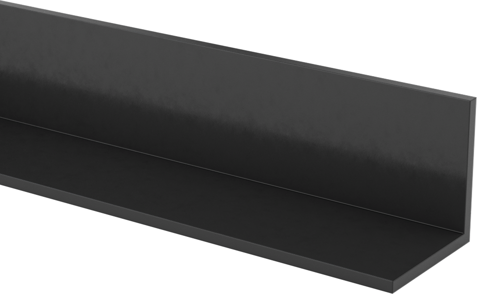 Hava Koşullarına Dayanıklı EPDM Kauçuk 90 Derece Açı, 1-1/2“ x 1-1/2” Dış Boyut, 1/8" Duvar Kalınlığı, 3 Fit Uzunluk