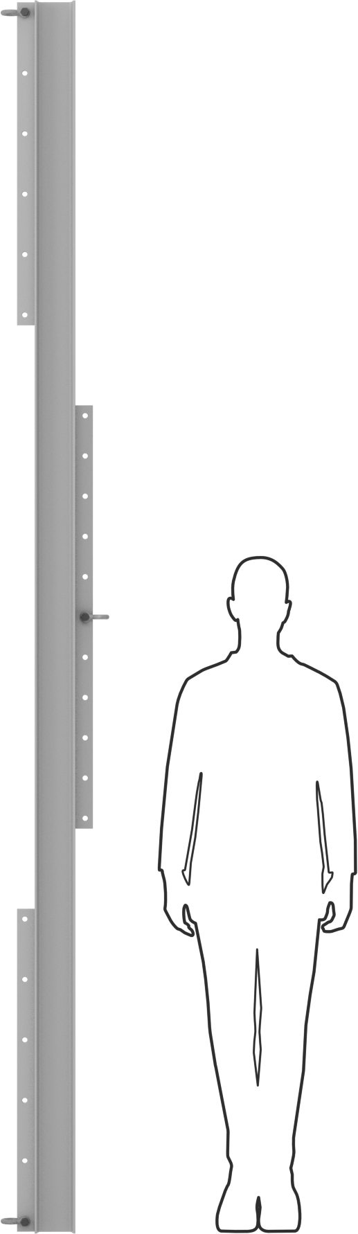 Kelepçeli çelik kaldırma kirişi, 1000 lbs. Kapasite, 60 inç ila 120 inç Açıklık