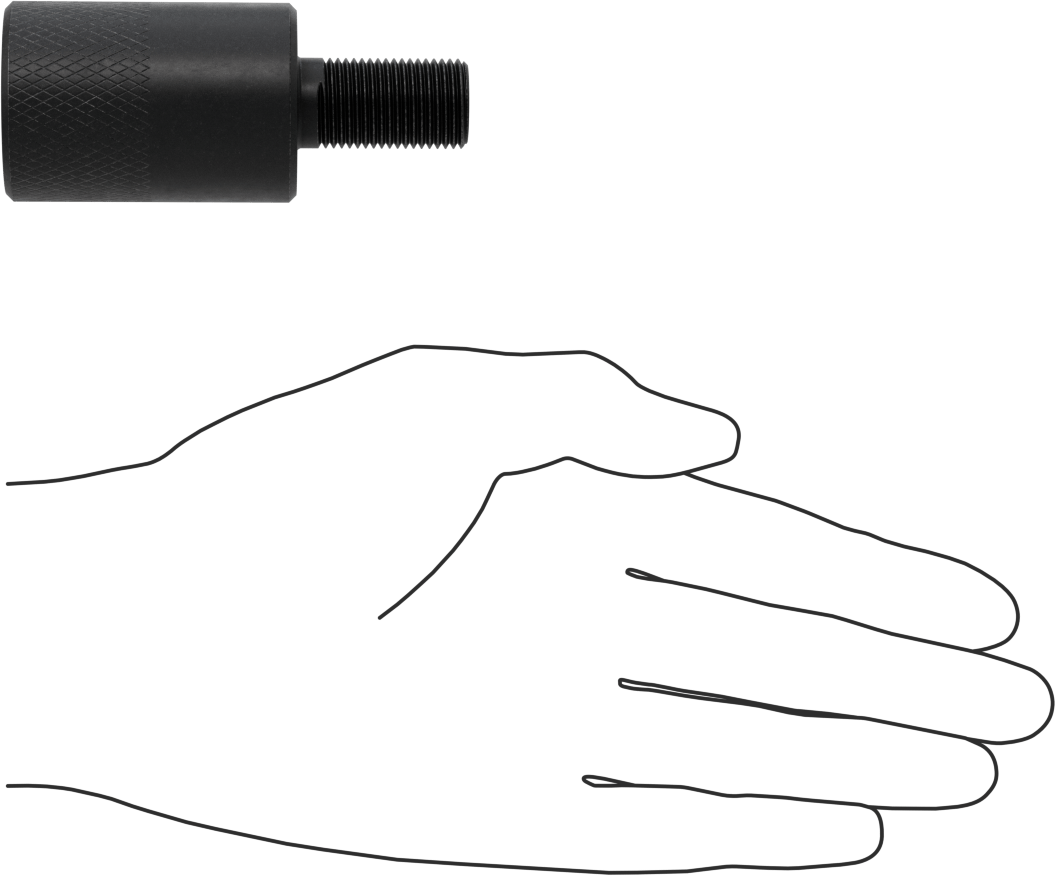 Çekici için Vidalı Adaptör, 5/8“-18 x 1”-14 Diş Boyutu