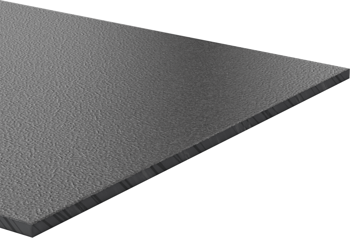 Geri Dönüştürülmüş Denizcilik Sınıfı Neme Dayanıklı HDPE Levha, 1/2" Kalınlık, 24" x 24"