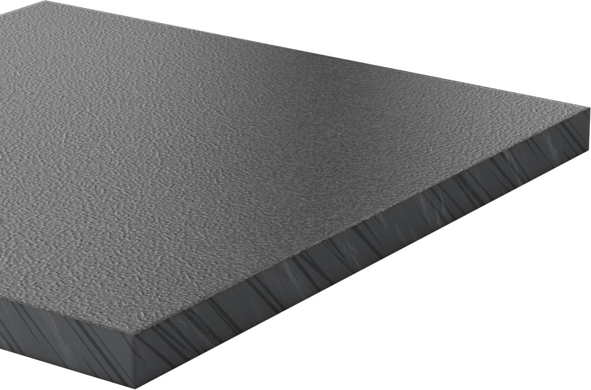 Geri Dönüştürülmüş Denizcilik Sınıfı Neme Dayanıklı HDPE Levha, 3/4" Kalınlık, 12" x 12"