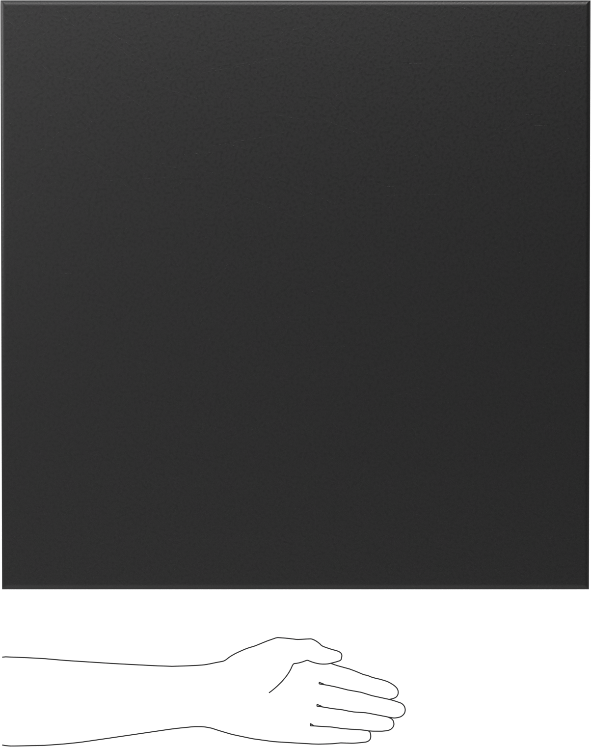 Geri Dönüştürülmüş Denizcilik Sınıfı Neme Dayanıklı HDPE Levha, 1" Kalınlık, 24" x 24"
