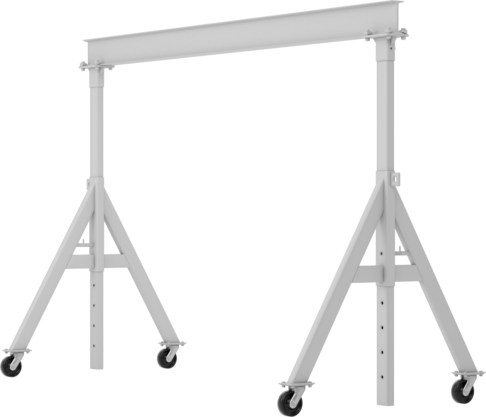 Ayarlanabilir Portal Vinç, Alüminyum, 2000 lbs. Kapasite, 6-10 Fit Açıklık