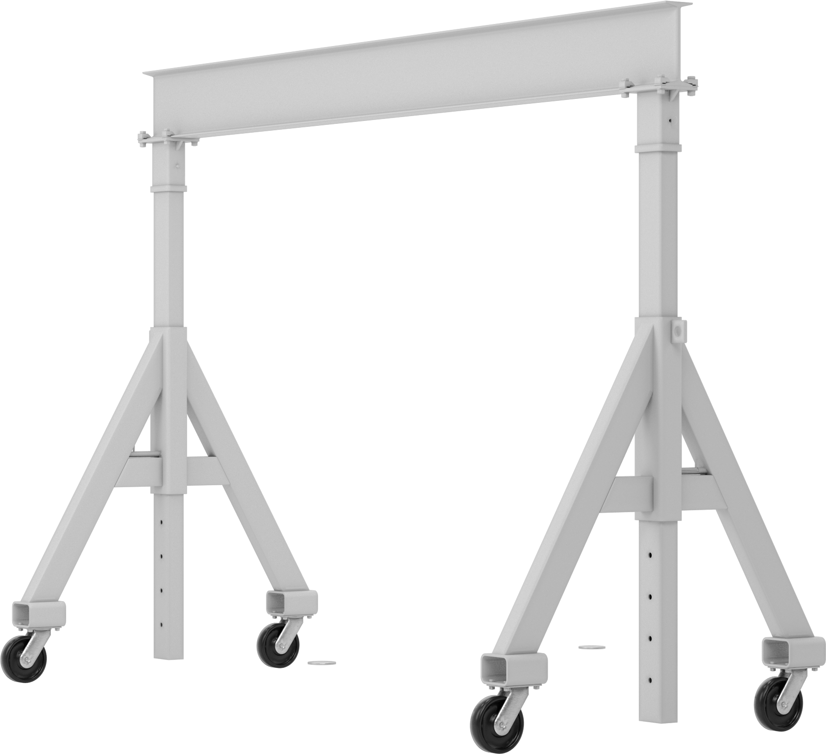 Ayarlanabilir Portal Vinç, Alüminyum, 4000 lbs. Kapasite, 6-10 Fit Açıklık