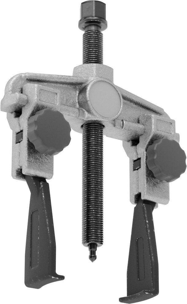 Çift Yönlü Çeneli Dış/İç Kavrama Çekici, Dar Profil Çubuk Kontrolü, 2 Çene, 2-3/4“-5-1/2” iç çap için