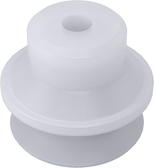 Gıda Endüstrisi Vakum Vantuzu, Takmalı, 1 Körük, Beyaz, 20 mm Çap