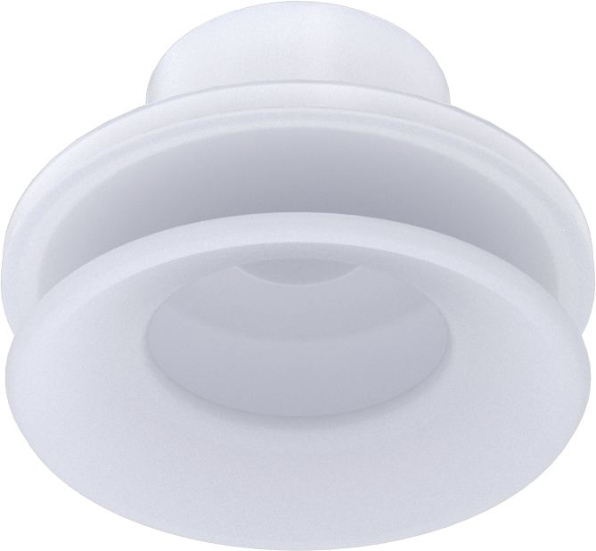 Gıda Endüstrisi Vakum Vantuzu, Takmalı, 1 Körük, Beyaz, 40 mm Çap