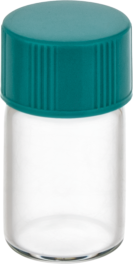 Cam Şişeler, Şeffaf, 0,060 FL oz/1,8 ml Kapasite