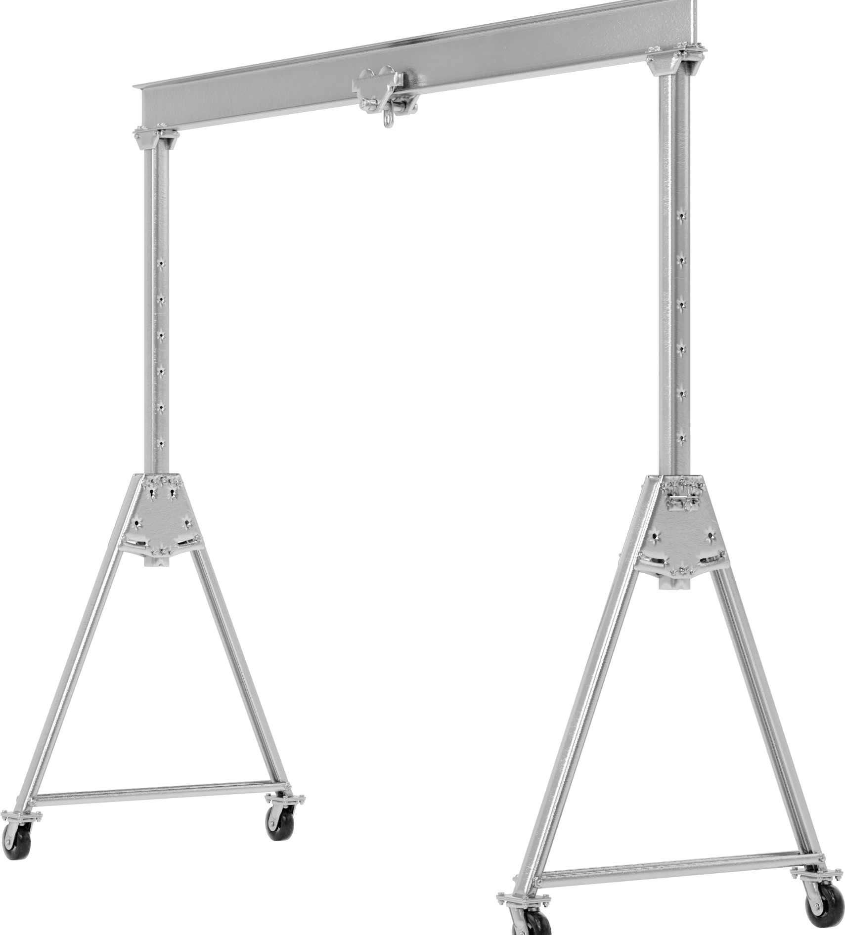 Kolay Depolama Ayarlanabilir Portal Vinç, 1/2 Ton/1000 lbs. Kapasite, 7 Fit ila 10 Fit Boşluk