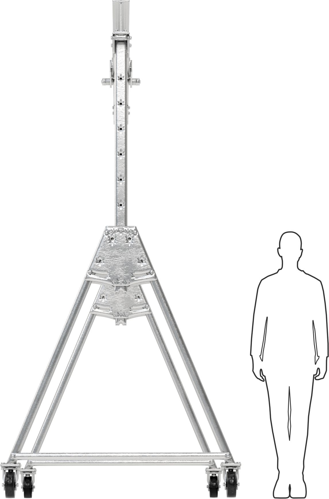 Kolay Depolama Ayarlanabilir Portal Vinç, 1 Ton/2000 lbs. Kapasite, 6 Fit ila 9 Fit Boşluk