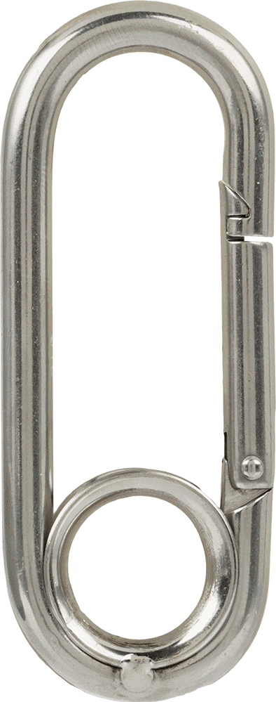 316 Paslanmaz Çelik Karabina - Kaldırma Amaçlı Değildir, 100 lbs. Kapasite, 1/4" Kalınlık, 7/16" Açılma Genişliği