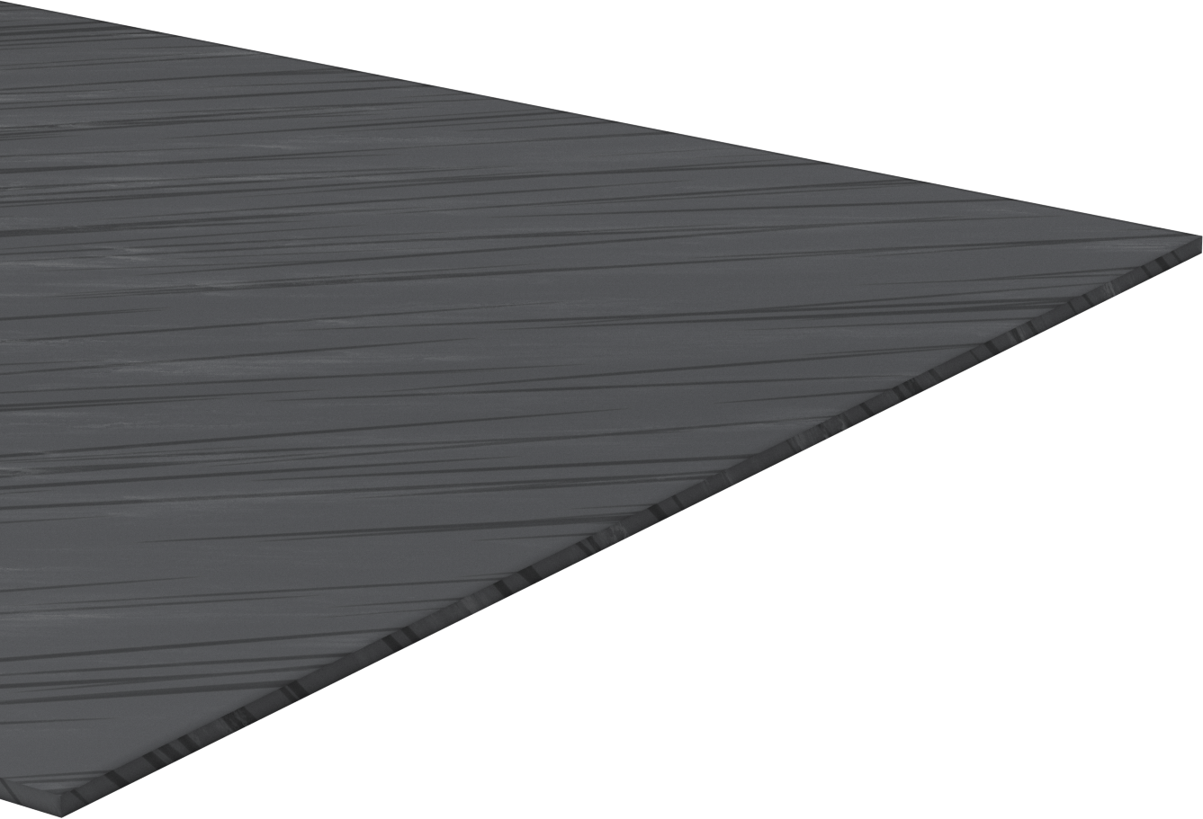 Antistatik Kaygan UHMW Polietilen Levha, FDA Uyumlu, Siyah, 1/4" Kalınlık, 24" x 24"