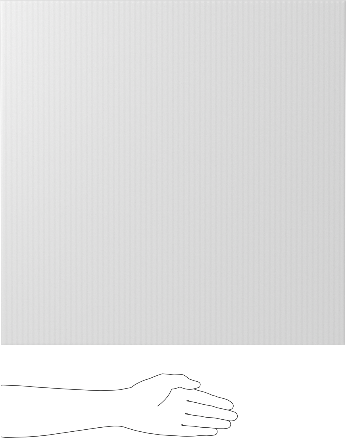 Antistatik Kaygan UHMW Polietilen Levha, FDA Uyumlu, Beyaz, 3/8" Kalınlık, 24" x 24"
