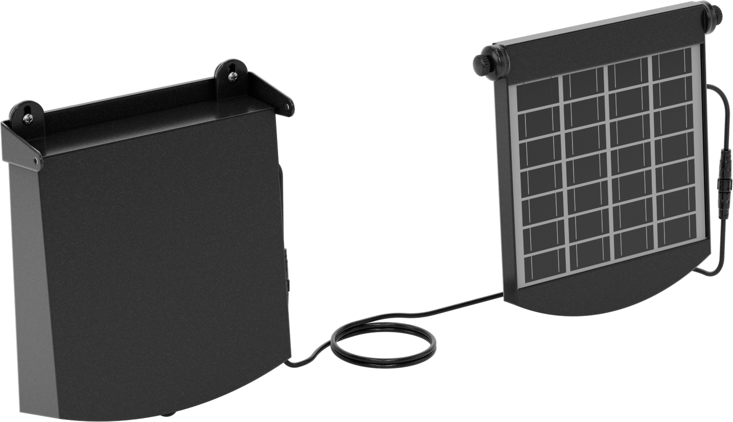 Güneş Enerjili Dış Mekan Duvar Işığı, Bağlantı Elemanı Montajı, 1600 Lumens, 25' Maksimum Algılama Mesafesi