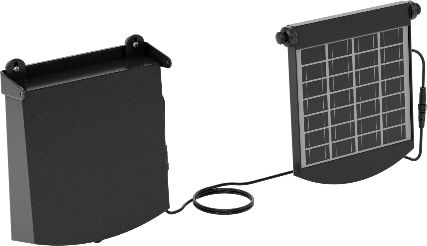 Güneş Enerjili Dış Mekan Duvar Işığı, Mıknatıslı ve Bağlantı Elemanı Montajı, 1600 Lumens