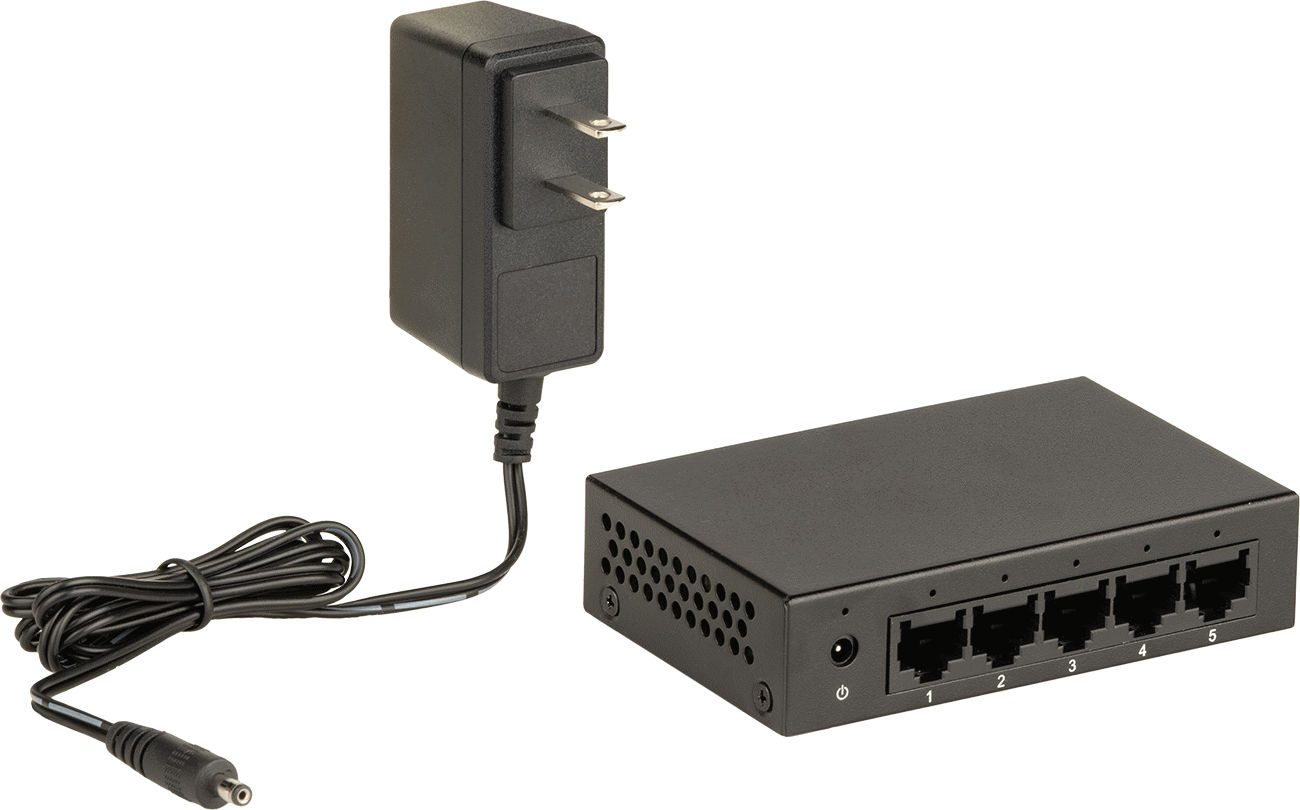 Hafif Hizmet Ethernet Anahtarı, 5 Bağlantı Noktası ve 1000 Mbit/S ile